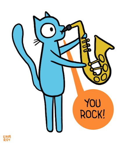 Saxophone cat.